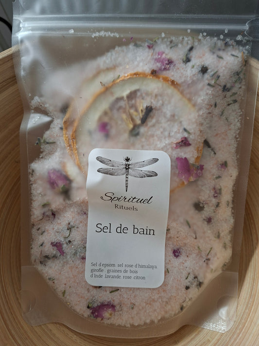 Sel de bain rituel de nettoyage et de purification énergétique